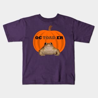 Octoader Halloween Pun With Toad Holiday Fun Kids T-Shirt